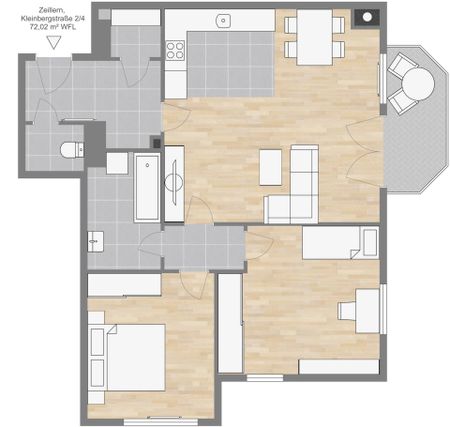 3 Zimmerwohnung mit Balkon! Kaufoption! - Photo 3