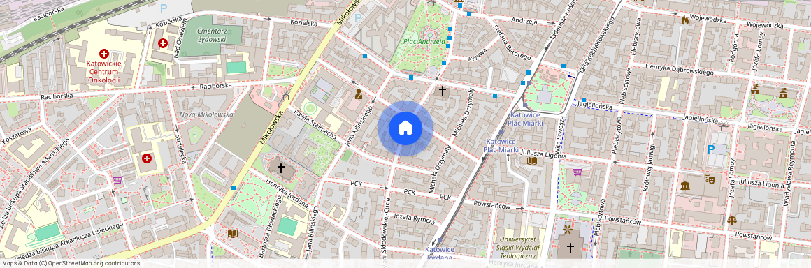 ul. Marii Skłodowskiej-Curie, Śródmieście, Katowice, śląskie