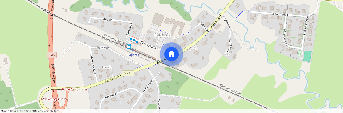 Arvikavägen, Fagerås