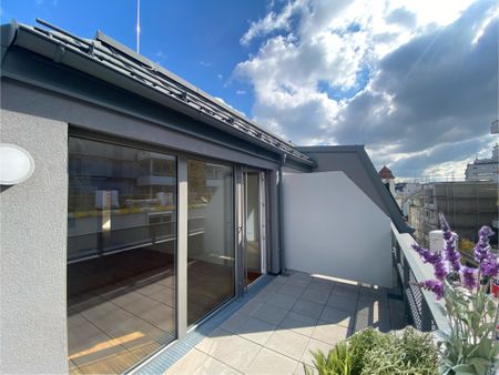 Sonnige 2 Zimmerwohnung mit Dachterrasse - 1 bedroom Apartment with terrace TRAUM ERSTBEZUG - Foto 2