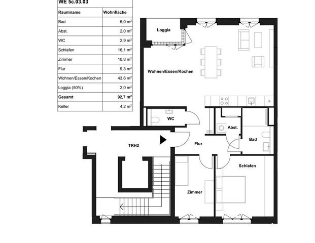 Einzigartiges Wohnen im Neubauquartier: Tolle 3-Zimmer-Wohnung mit Einbauküche in den Deiker Höfen! - Photo 1