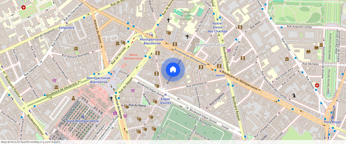 Rue du Montparnasse, 75014, Paris