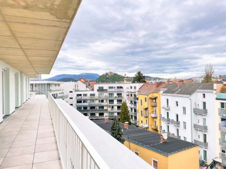 +++ SCHLOSSBERGBLICK +++ Stylisches 2-Zimmer-Penthouse mit großzügiger Dachterrasse - Foto 3