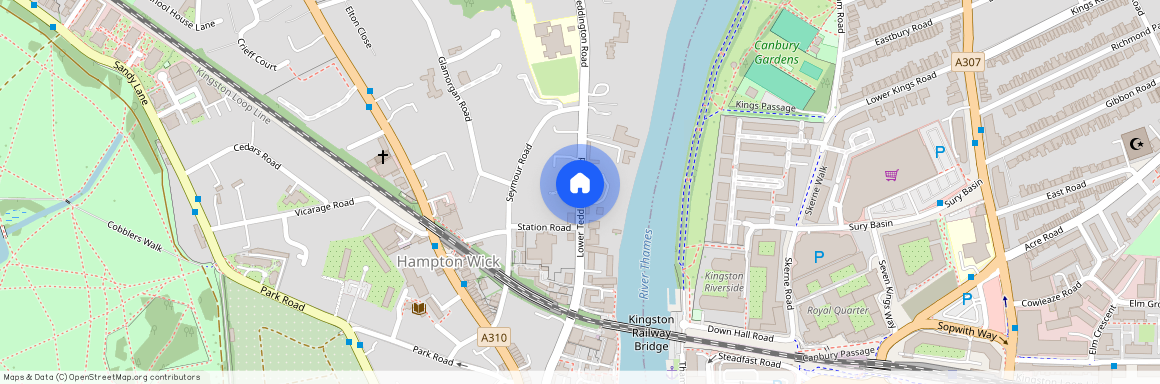 Lower Teddington Road, Hampton Wick, Kingston upon Thames KT1