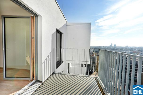 Sonnwendviertel: 2-Zimmer-Wohnung mit Balkon im 10. OG – Fitnessraum, Co-Working & Rooftop-Terrasse inklusive! - Photo 1