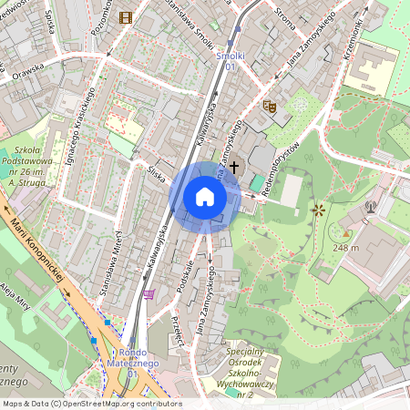 ul. Jana Zamoyskiego, Stare Podgórze, Podgórze, Kraków, małopolskie