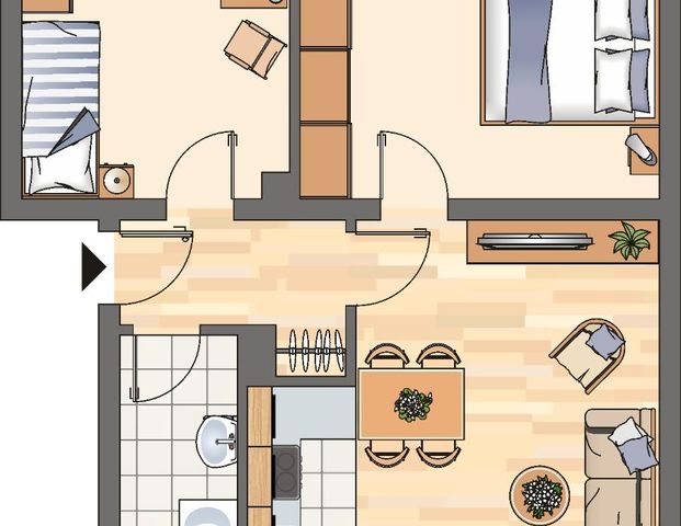 Demnächst frei! 2-Zimmer-Wohnung in Arnsberg Alt-Arnsberg - Foto 1