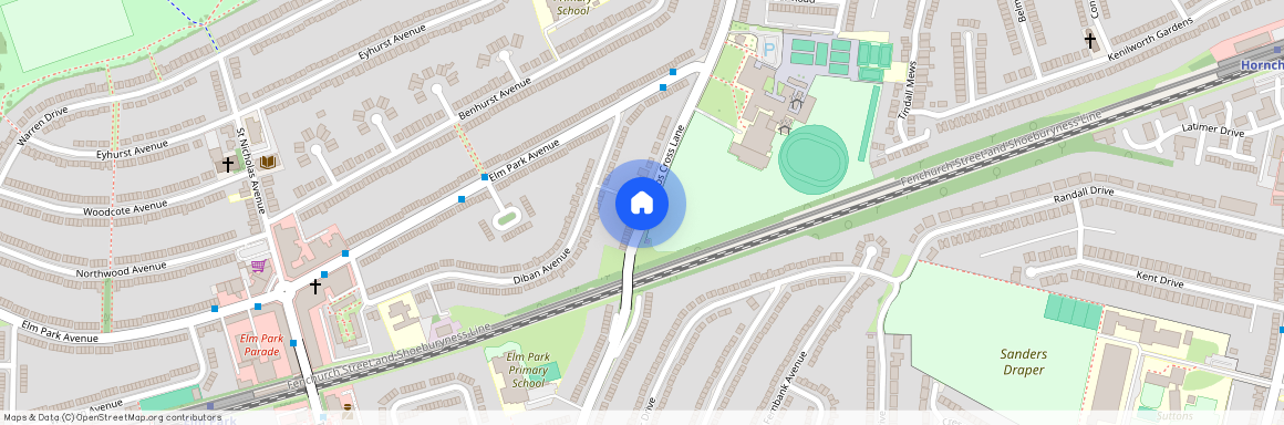 RM12 4YD, Hornchurch