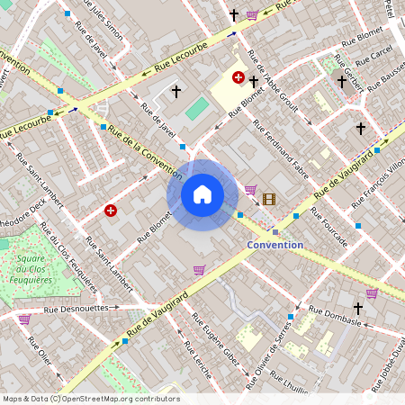 Building Rue de la Convention - paris-conciergerie - 1353241, Rue de la Convention