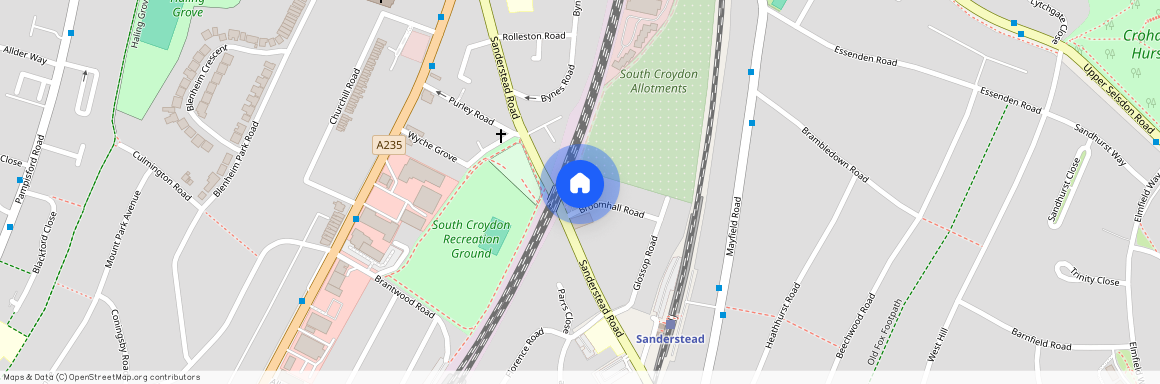 South Croydon, Sanderstead Hill