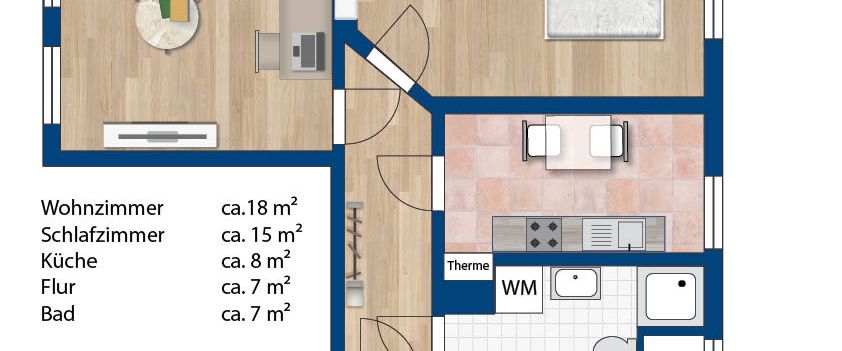 2- Raumwohnung mit Gasetagenheizung und grünem Innenhof. Ruhige Lage kurz hinter dem Rannischen Platz - Photo 1