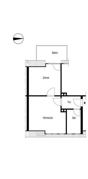 EIN-ZIMMER-WOHNUNG (32 QM) IM DACHGESCHOSS MIT BALKON AN DER KALVE - Photo 2