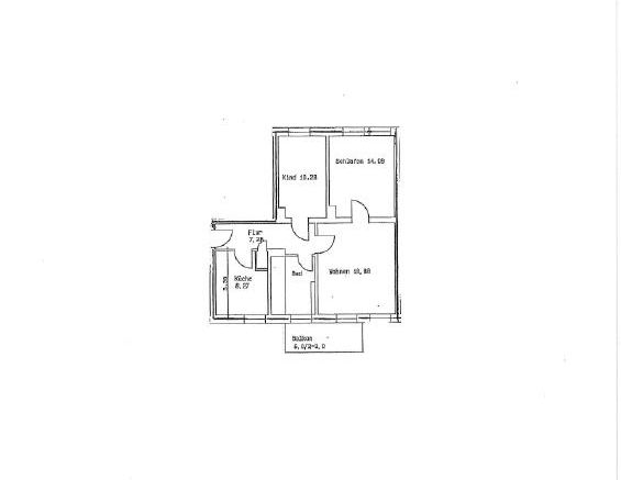 Hübsche 3-Raum-Wohnung mit Balkon in grüner Oase ! - Foto 1