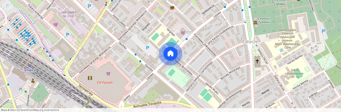 ul. Lipowa, Zatorze, Gliwice, śląskie