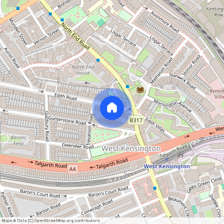 Edith Road, Brook Green, W14