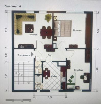 Helle 3 Raum-Wohnung - Foto 1