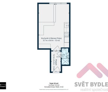 Pronájem bytu 1+kk 25 m² - Photo 2