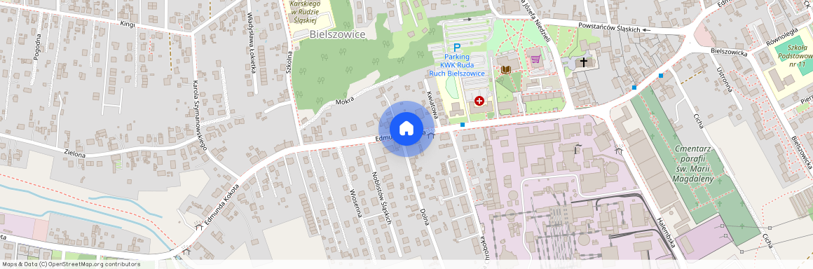 ul. Edmunda Kokota, Bielszowice, Ruda Śląska, śląskie