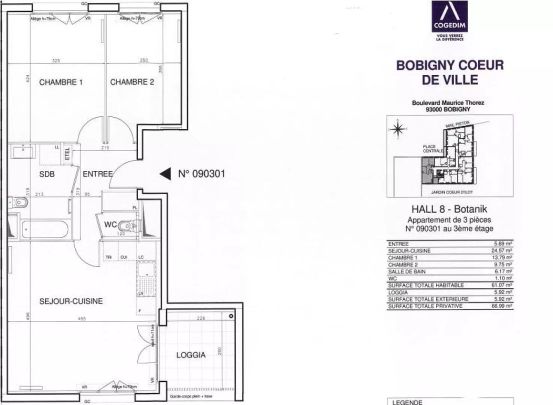 location Appartement T3 DE 61.2m² À BOBIGNY - Photo 1