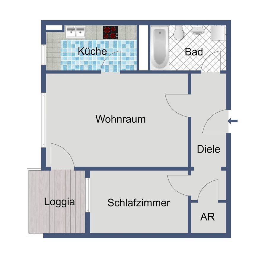 *Nur mit WBS* Mit bester Verkehrsanbindung! - Photo 1