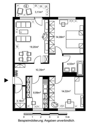 Helle 3-Zimmerwohnung sucht nette Bewohner! - Foto 5