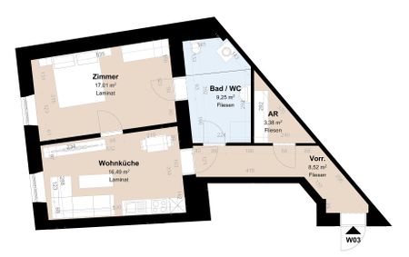 Charmante Altbauwohnung mit Wohnküche und Schlafzimmer im 1. Stock - Photo 5