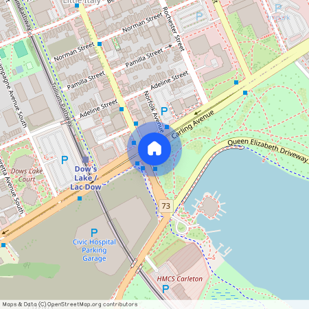 805 Unit #802 Carling Avenue, Dows Lake - Civic Hospital And Area