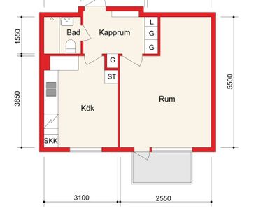 1 rok Villavägen 5c, Rimbo (Nyrenoverad) - Photo 1