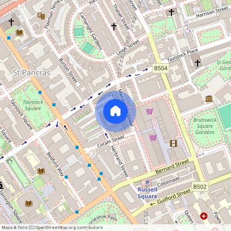 Marchmont Street, Bloomsbury, London, WC1N