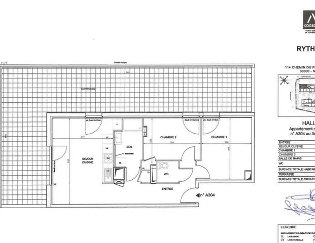 location Appartement T3 DE 58m² À NIMES - Photo 1