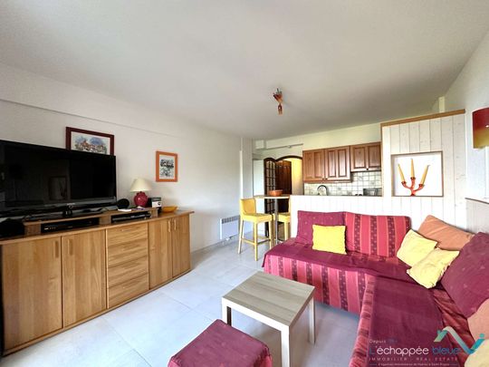 Studio cabine climatisé, vue mer, pour 4 personnes avec piscine sur la presqu'île de Giens à Hyères - Photo 1