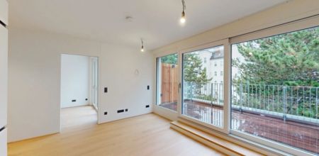 Pauschalmiete inklusive Warmwasser & Heizung/Kühlung - Moderne 2-Zimmer-Wohnung mit schöner Terrasse in den Hof - Stilvolle Ausstattung - Foto 5