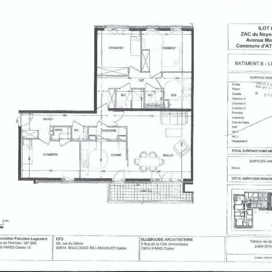 Appartement à louer 4 pièces 103.86m² - Photo 2