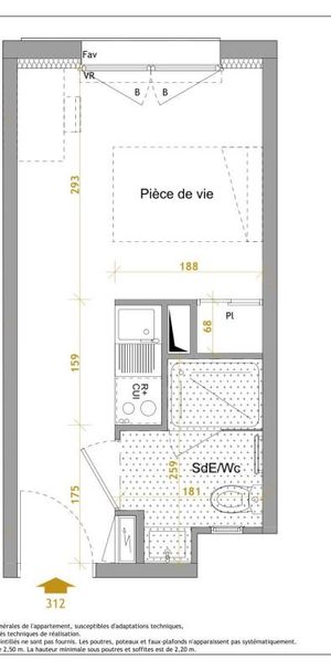 Location Appartement 1 pièce Meublé 18m² NANTES 44300 - Photo 2