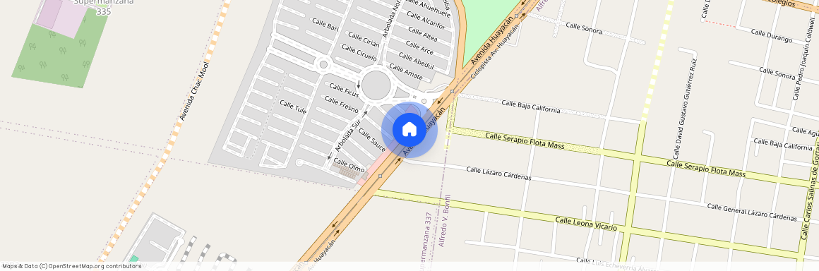 Residencial Ombu Av. Huayacán, s/n, Supermanzana 309 Zona Urbana De Bonfil, Cancún/Benito Juárez, Quintana Roo, 77560, México