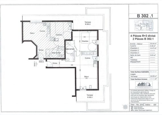 Location Appartement 2 Pièces 51 m² - Photo 1