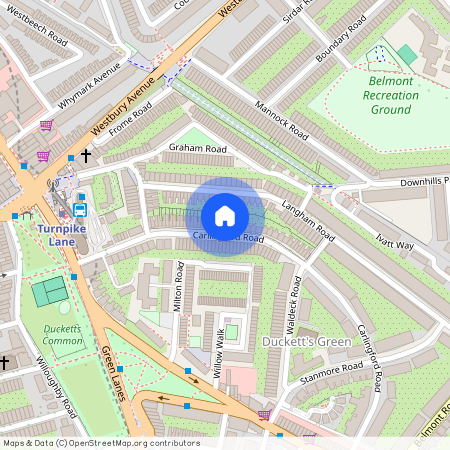 N15, TURNPIKE LANE - 1 BEDROOM FLAT 1st Flr