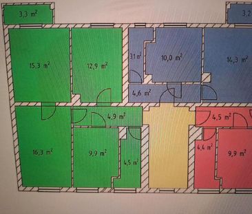 Helle 3-5 Raumwohnung mit Balkon, Garage und Gartennutzung - Foto 1
