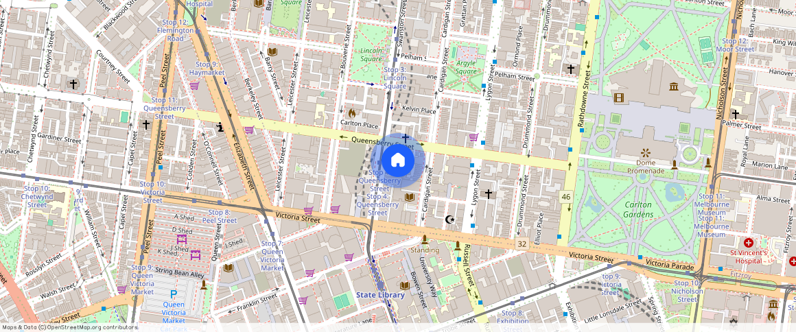 ** Swanston St Carlton VIC 3053, Australia