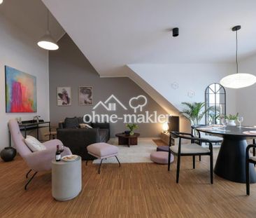 Neubau-gehobene 2-Zimmer Dachgeschosswohnung in Hainholz möbliert - Photo 4