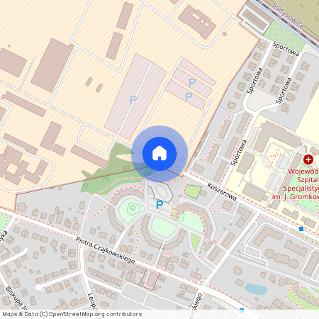 ul. Koszarowa, Karłowice, Psie Pole, Wrocław, dolnośląskie