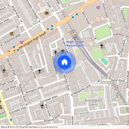 Cheniston Gardens, nr Kensington High Street, Kensington, W8 6TG