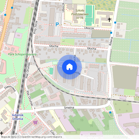 ul. Głucha, Orunia-Św. Wojciech-Lipce, Gdańsk, pomorskie