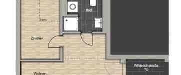 Perfekt für Singles - kleine DG-Wohnung mit Balkon und Fassadenvollwärmeschutz - Foto 1