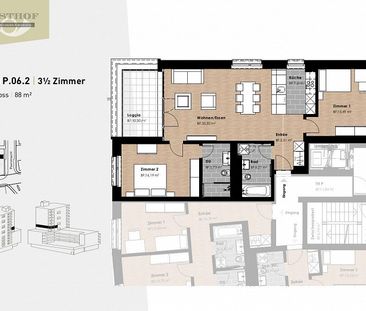 3.5-Zimmer-Wohnung in Neuhausen am Rheinfall! - Foto 3