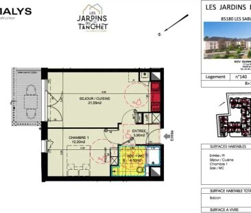 Location appartement 2 pièces - 42m² à Les sables d'olonne (85180) - Photo 6