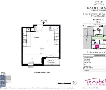 Appartement à louer 3 pièces 58m² - Photo 3