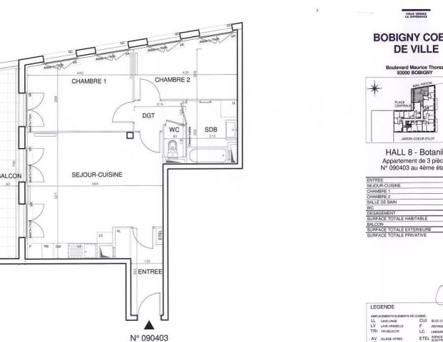 location Appartement T3 DE 64.6m² À BOBIGNY - Photo 1