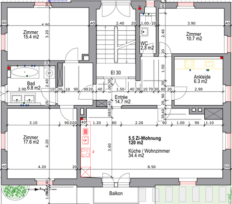 5.5 Zimmerwohnung in St. Gallen - Photo 1