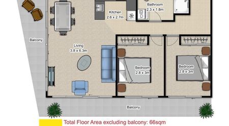 Sunny Corner 2-Bed | Fully Furnished | Avail 5 Dec - Photo 4